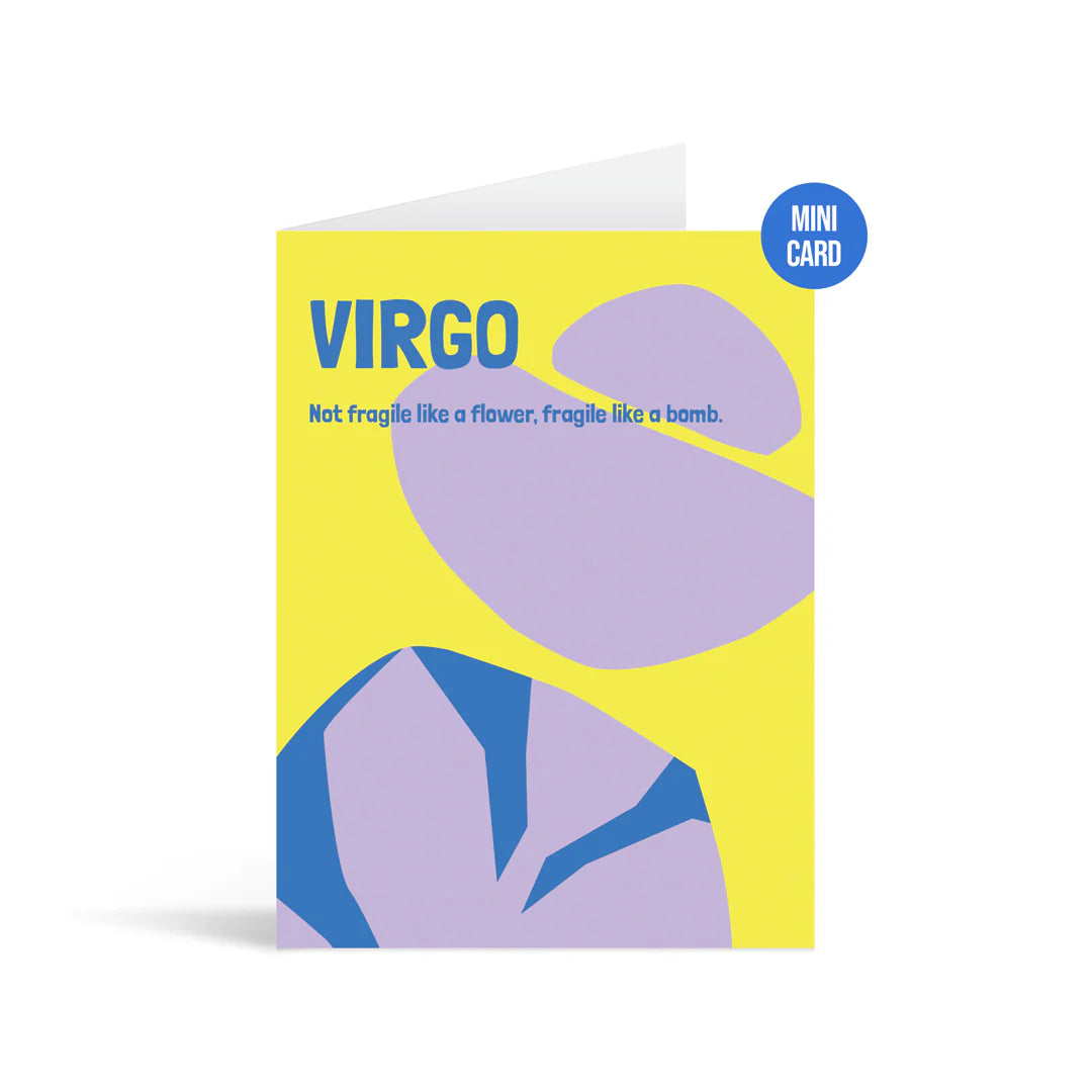 Virgo Mini Greetings Card