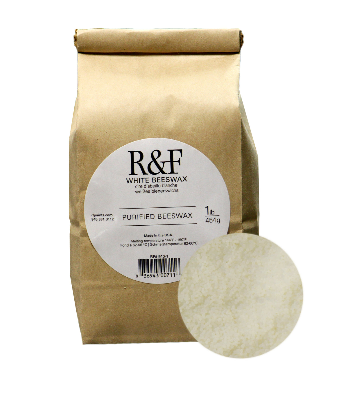 R&F White Beeswax 1lb (454g)