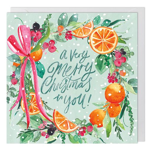 Fruity Wreath - NSPCC / Cancer Research Charity Christmas Card Pack