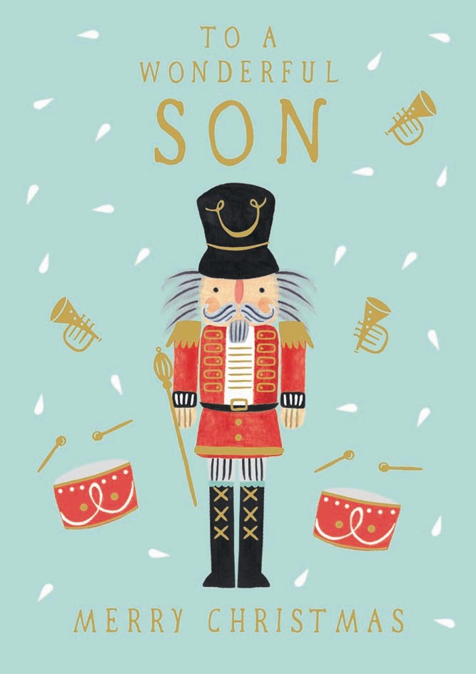 Wonderful Son Nutcracker Christmas Card