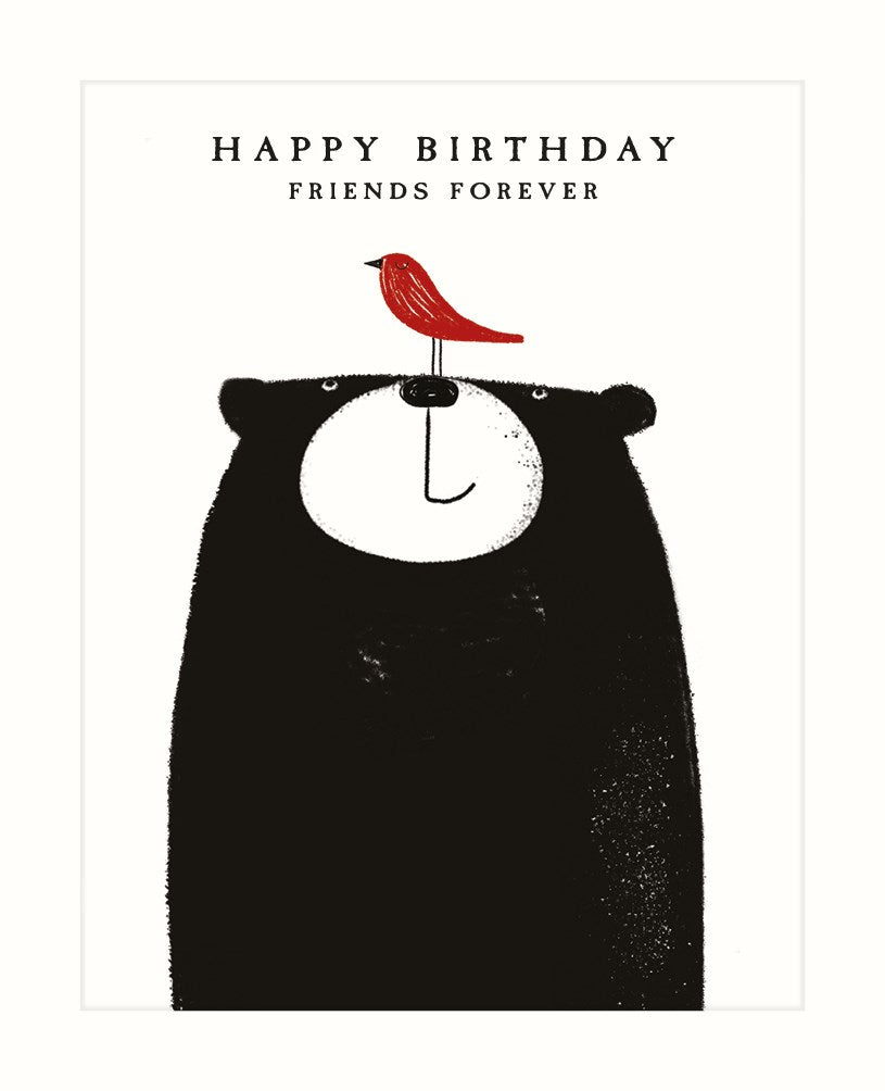 Happy Birthday Friends Fortever Bear Card
