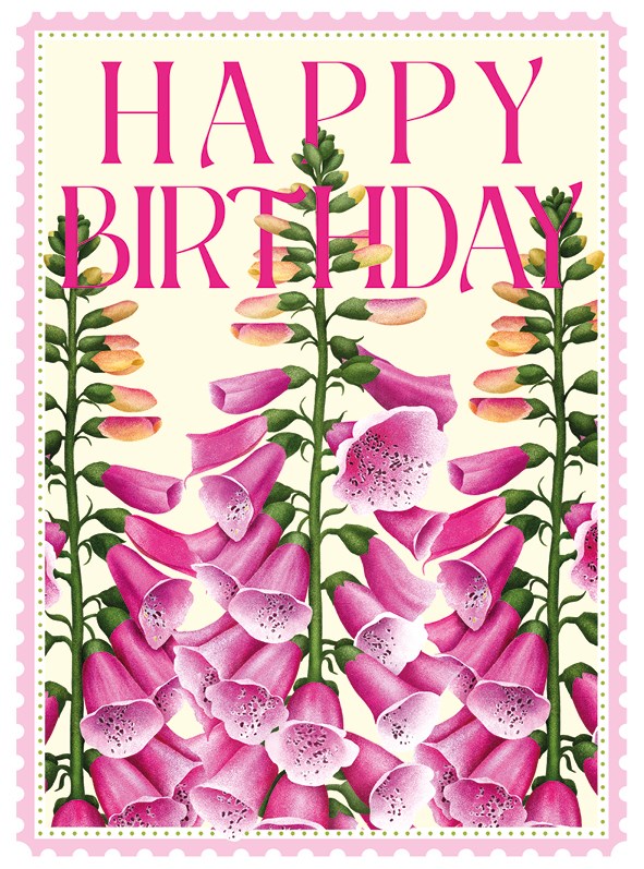 Foxglove Colourburst Card