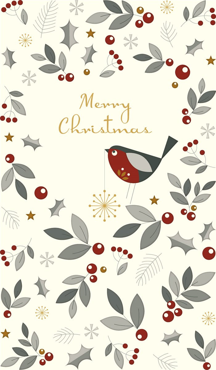 Merry Christmas Robin Card