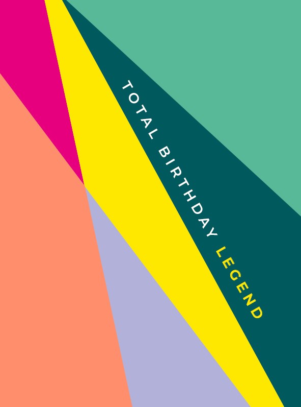 Total Birthday Legend Fluoro Card