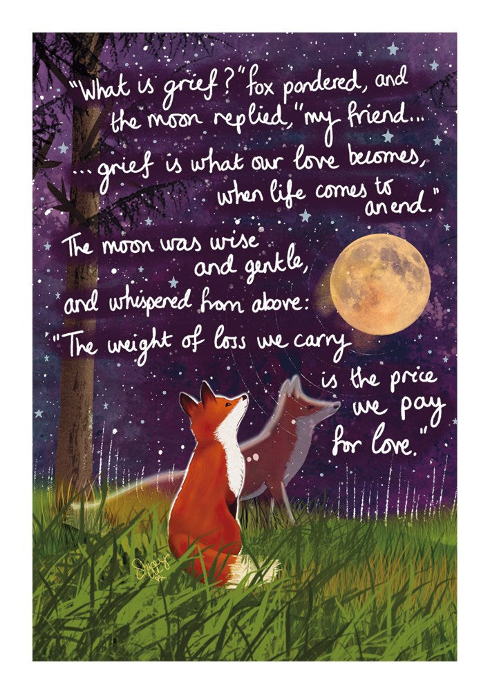 What is Love Fox Under the Moon Card