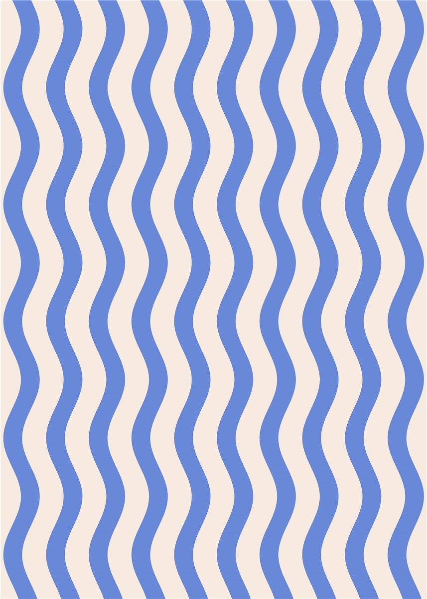 Blue Waves Flat Wrap