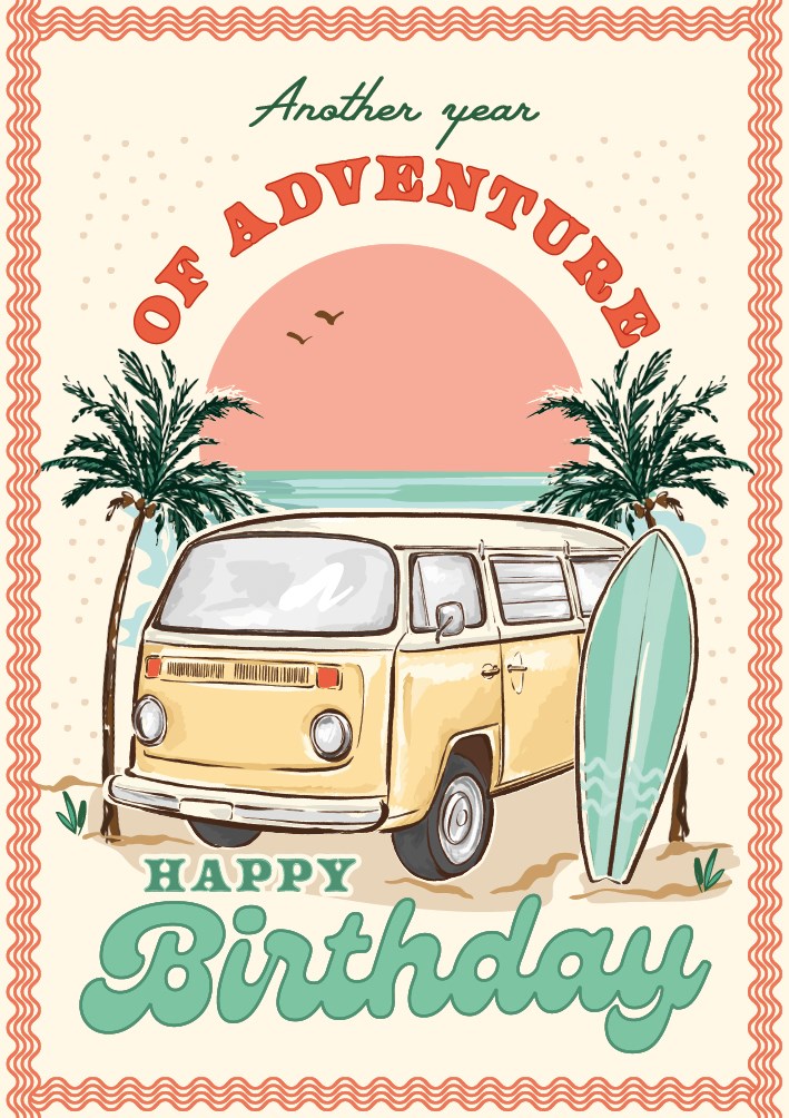 Adventure Birthday Howdy! Card