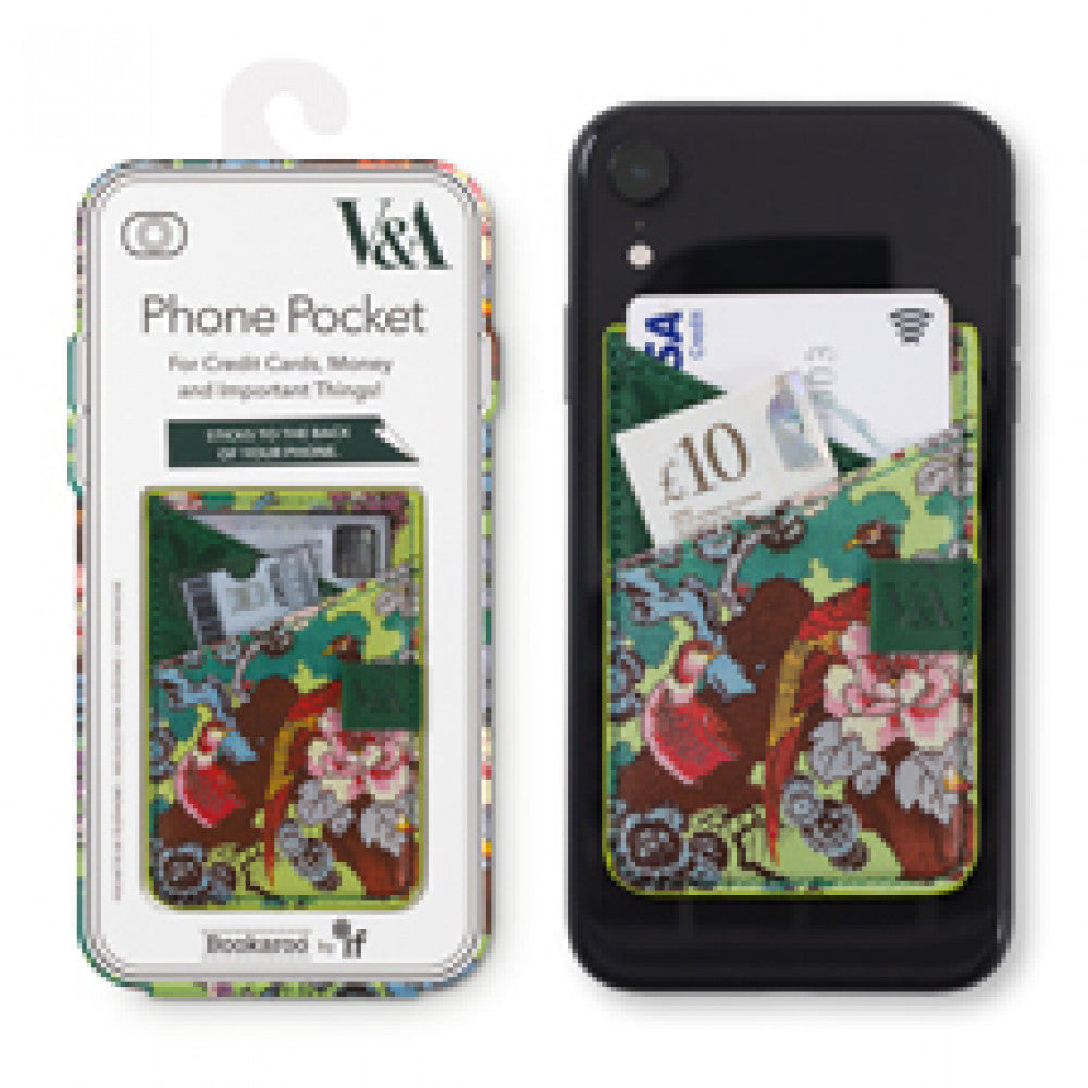V&A Bookaroo Phone Pocket - Sundour Pheasant