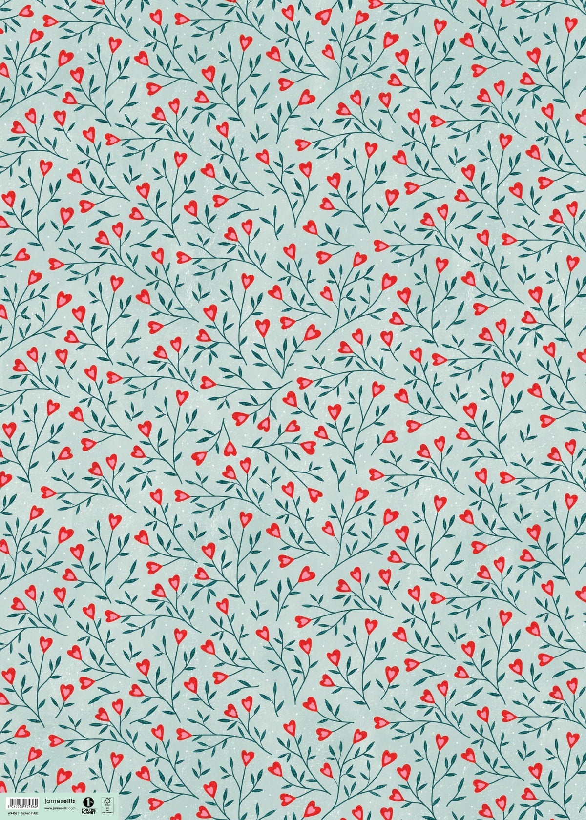 Leafy Hearts Wrapping Paper – view 2
