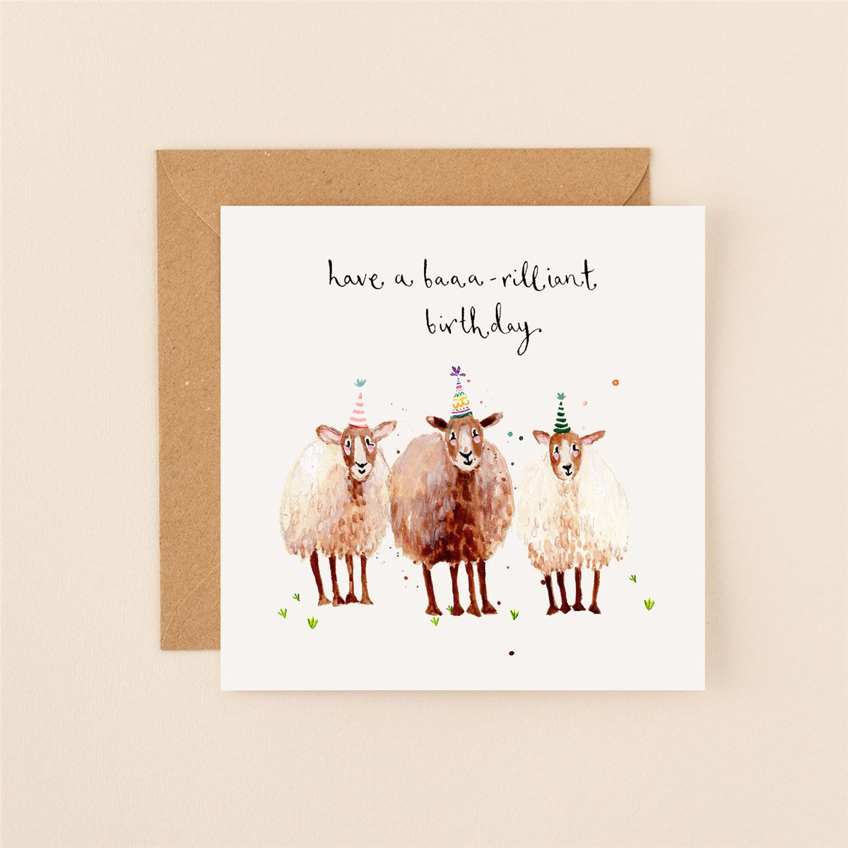 Sheep Baaa-Rilliant Birthday Louise Mulgrew Card