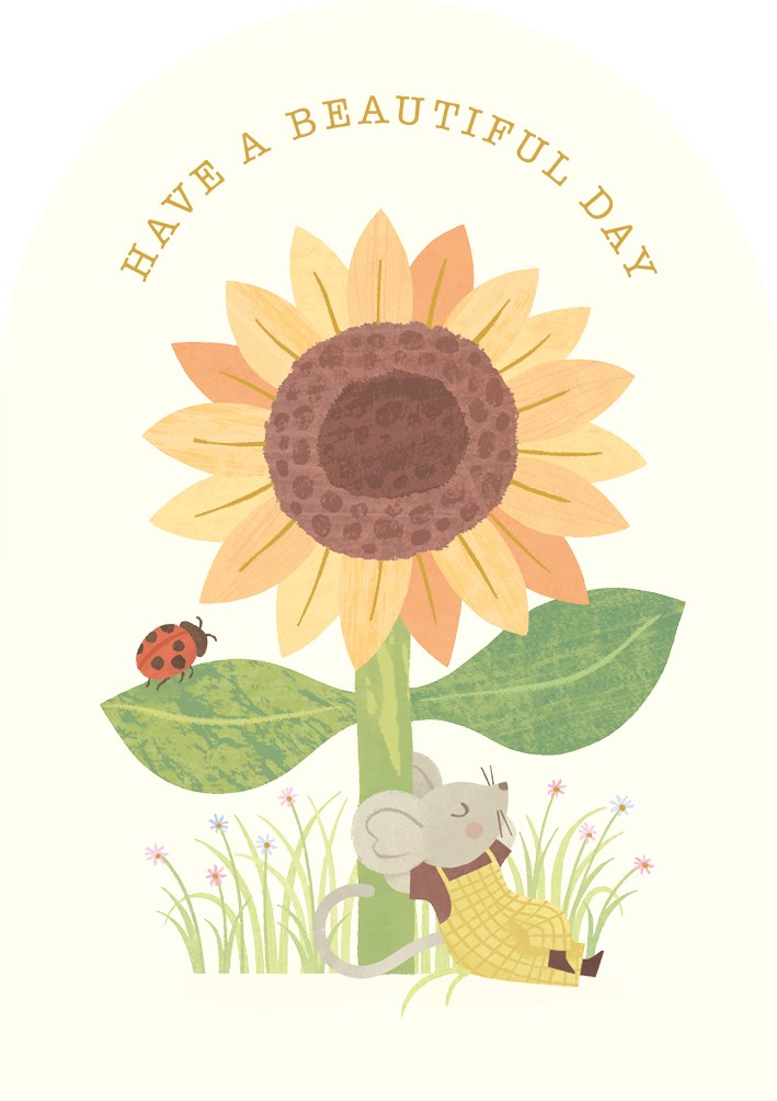 Beautiful Day Little Mouse Card