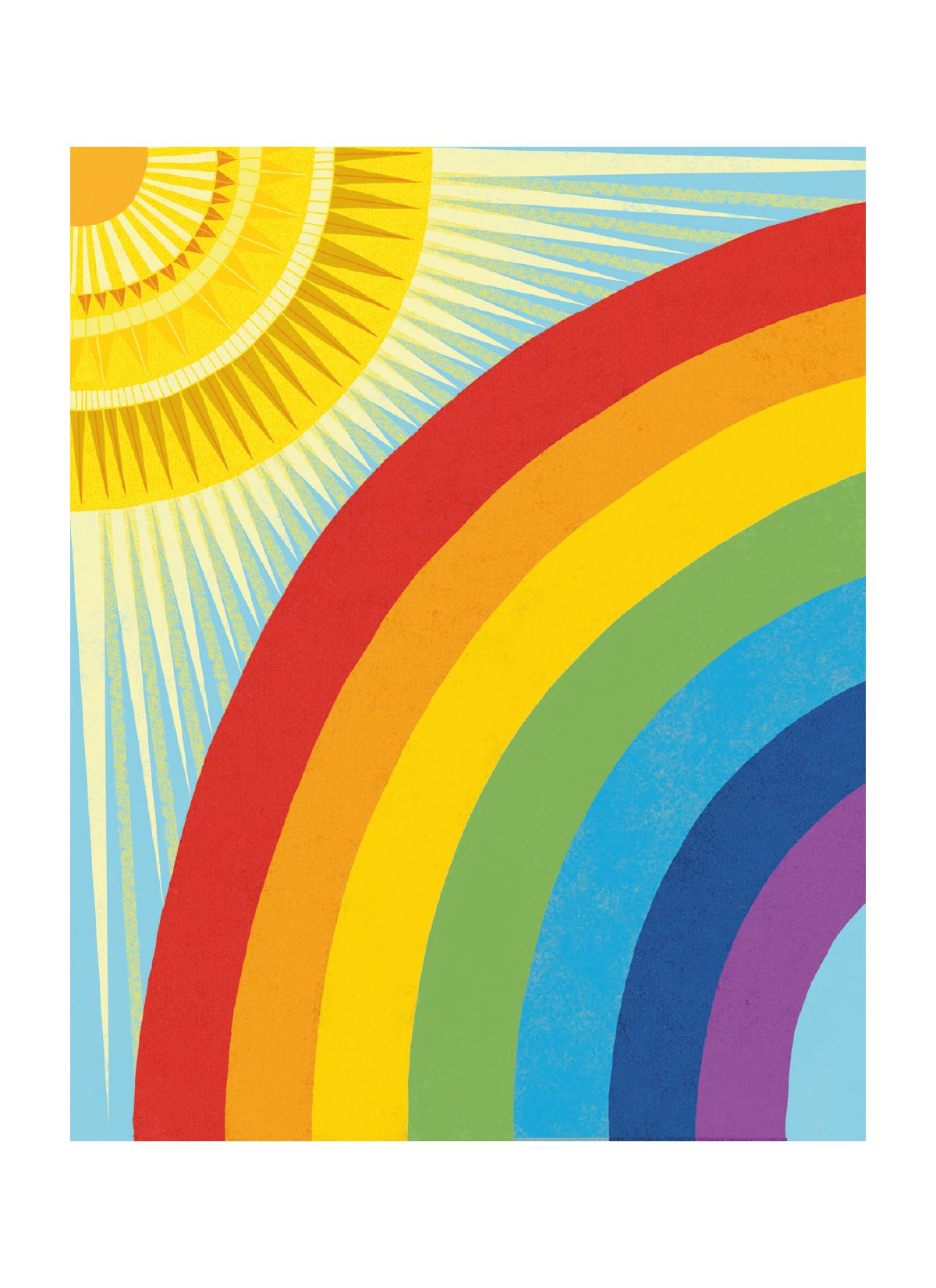 Alice Melvin Rainbow Art Card