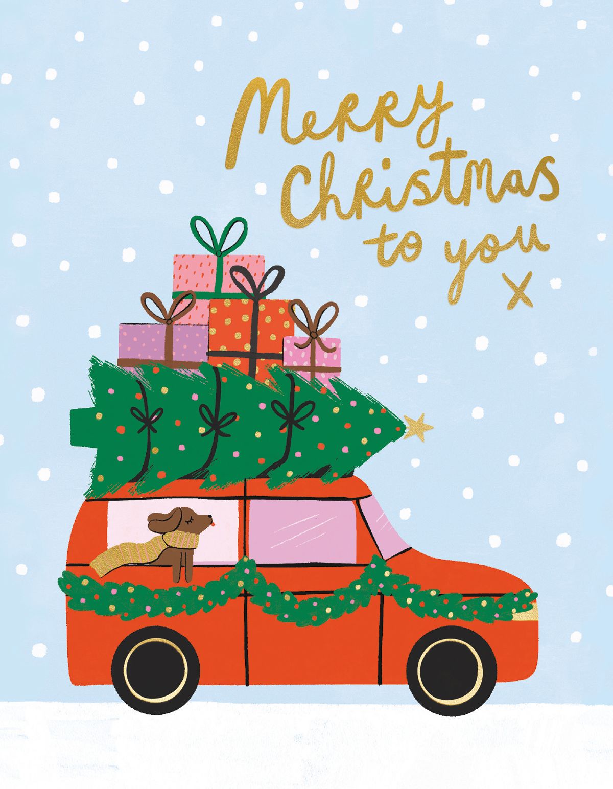 Amy Hodkin Driving Home for Christmas Card Pack