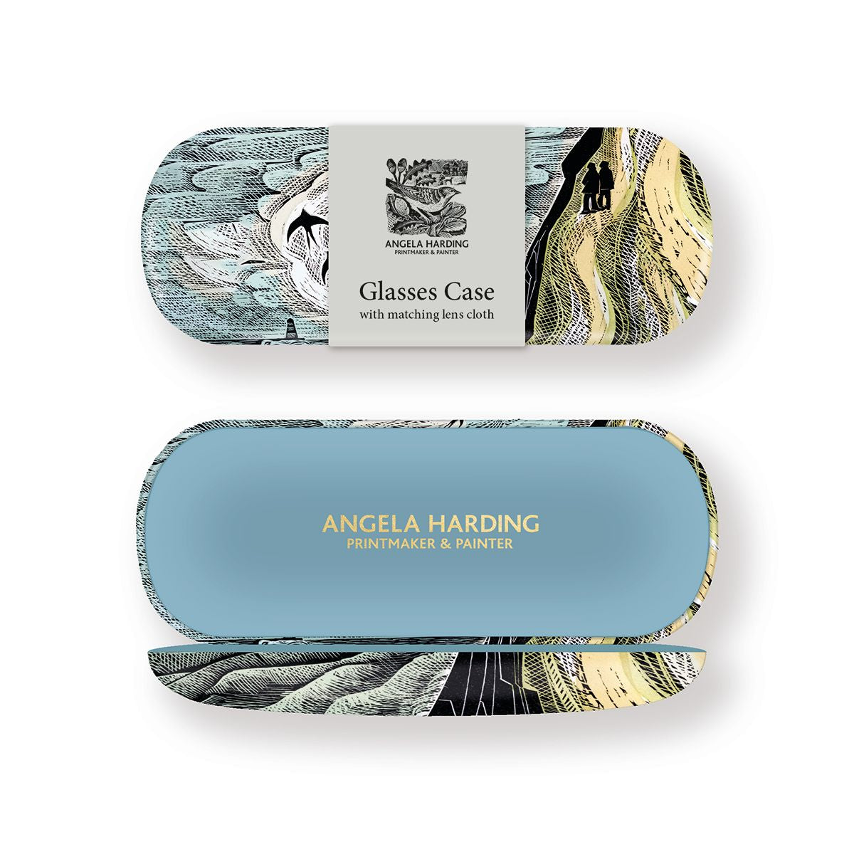 Angela Harding Cornish Path Glasses Case with Lens Cloth