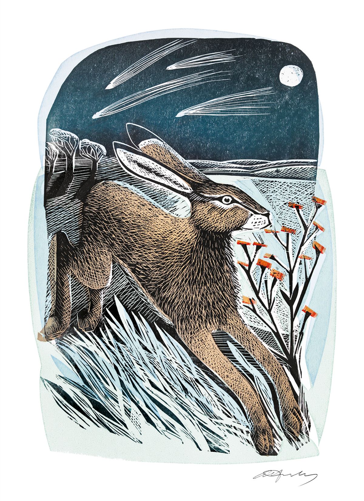 Angela Harding Shooting Stars Christmas Card Pack
