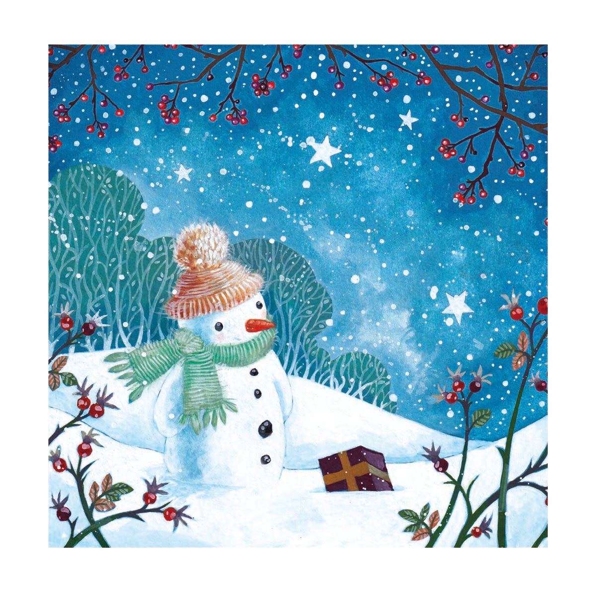 Annabel Spenceley Snowman's Gift Christmas Card Pack