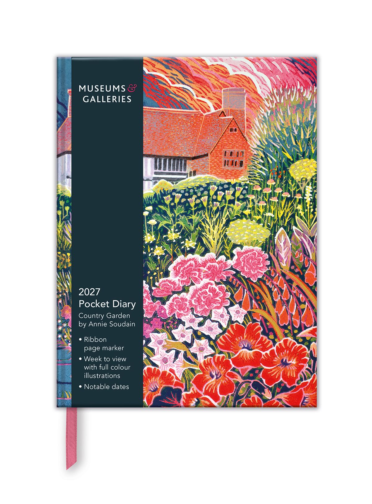 Annie Soudain Country Garden 2027 A6 Week-to-View Diary