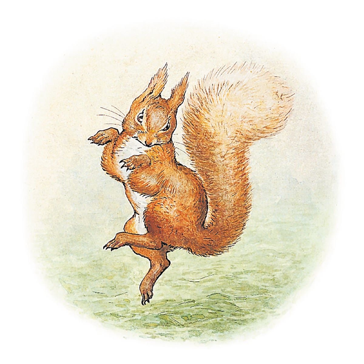 Beatrix Potter Squirrel Nutkin Art Card