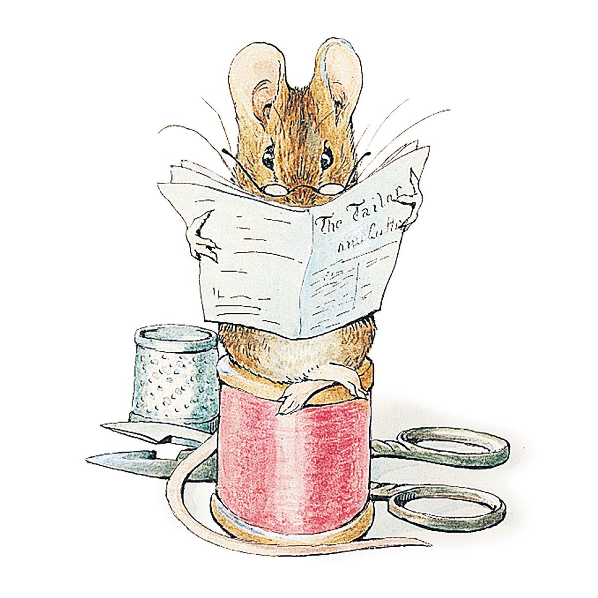 Beatrix Potter Tailor Mouse Art Card