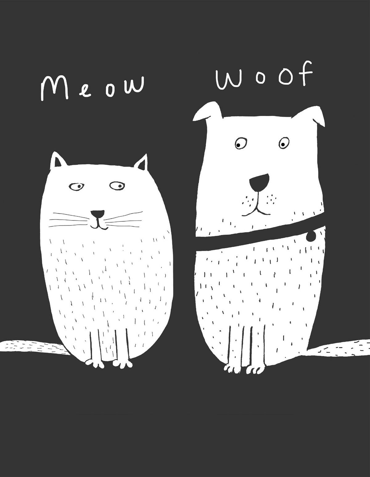 Carla Daly Meow, Woof Greeting Card