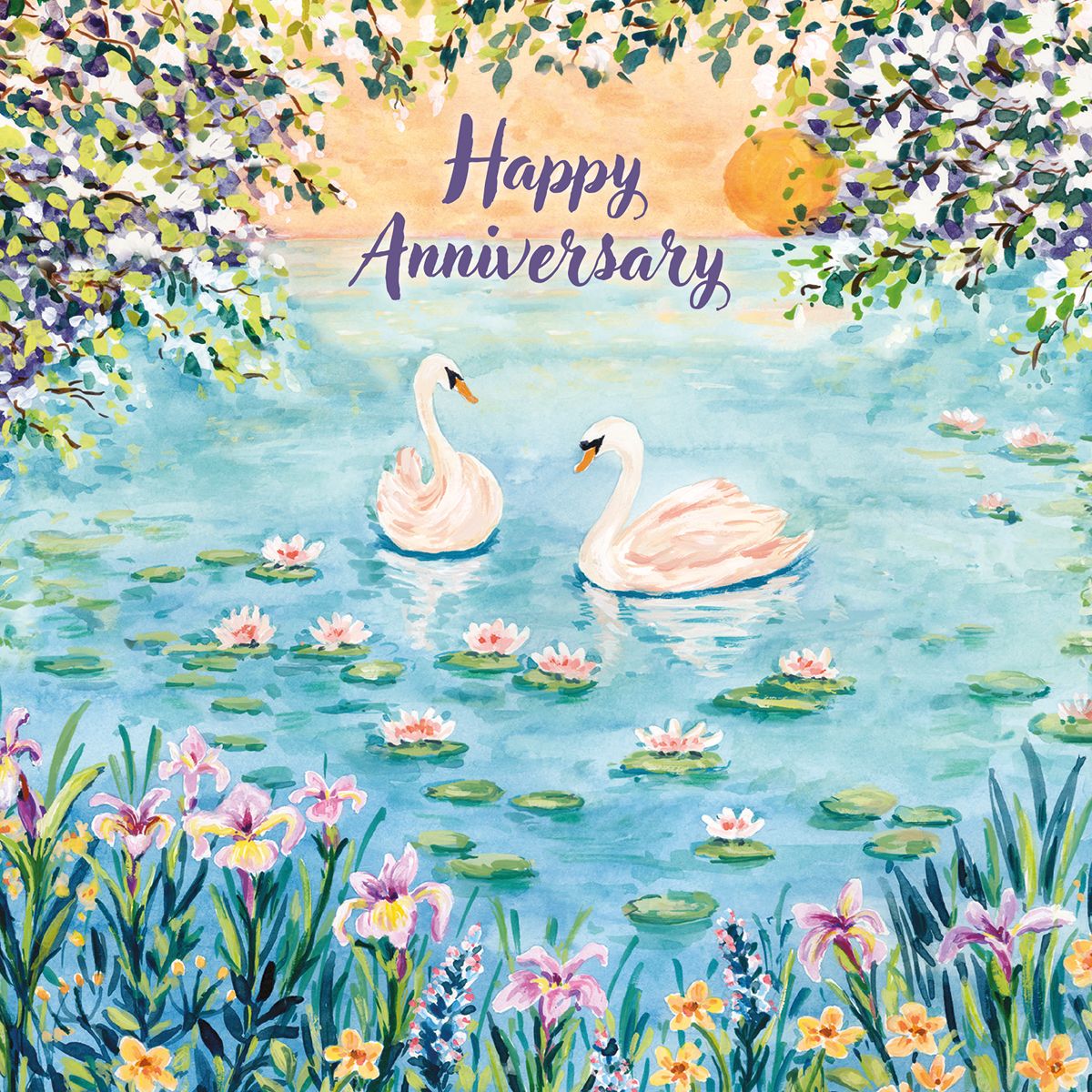 Catherine Shaw Swan Lake Anniversary Card