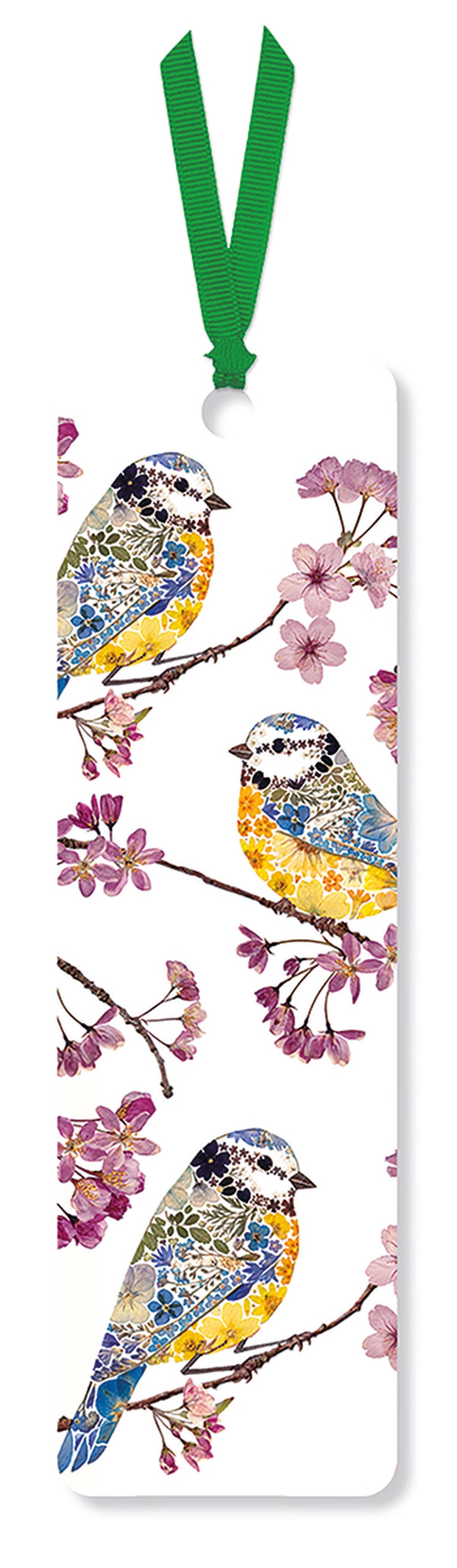 Helen Ahpornsiri Blue Tits and Blossom Bookmark
