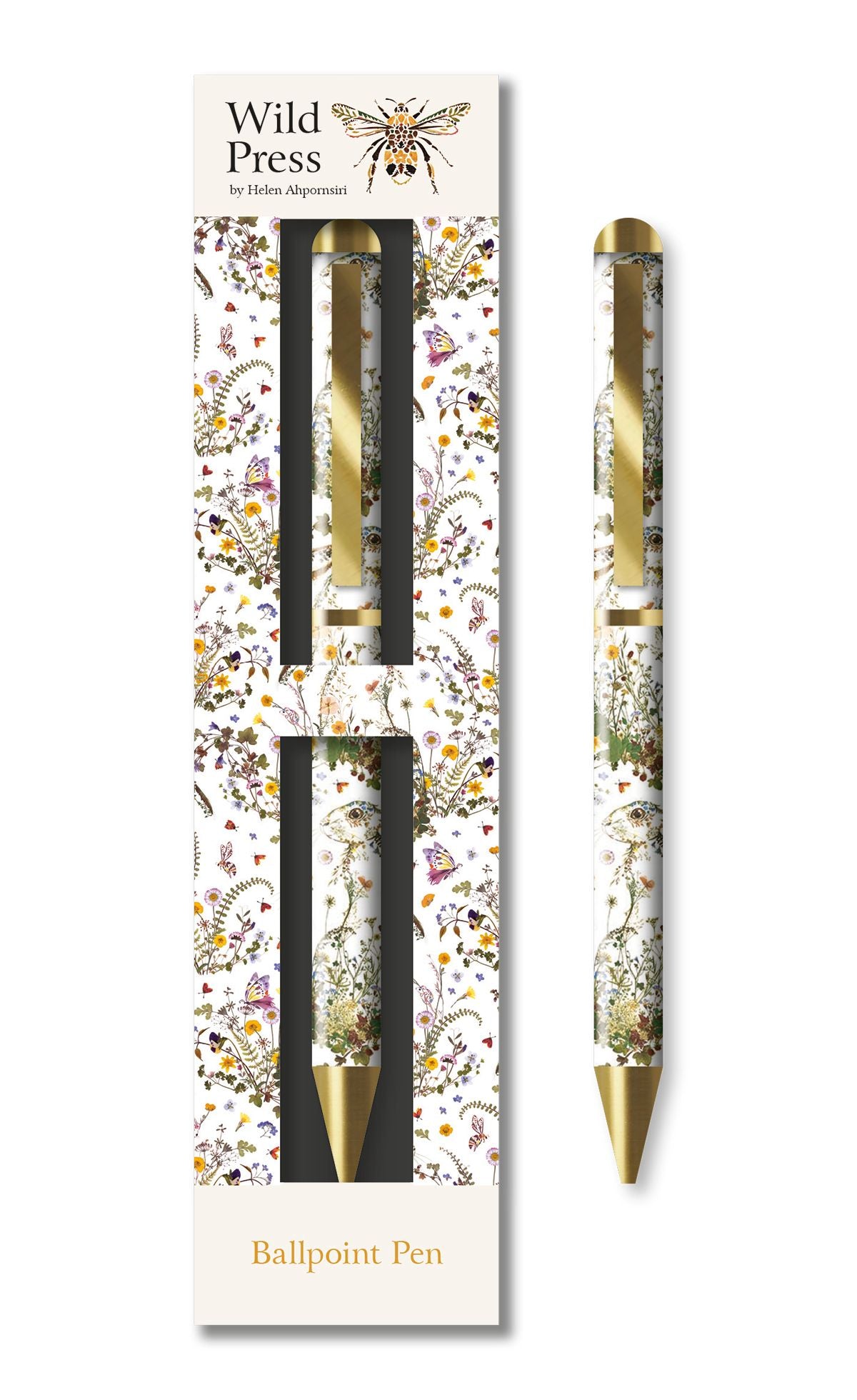 Helen Ahpornsiri Wildflower Hare Ballpoint Pen in Gift Box
