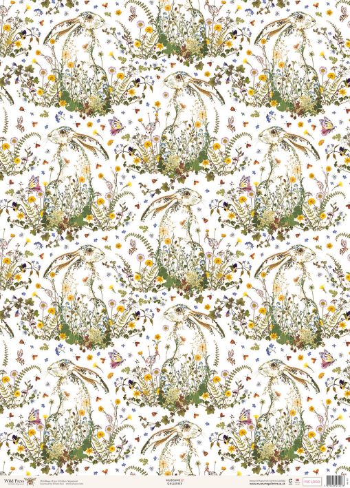 Helen Ahpornsiri Wildflower Hare Gift Wrap
