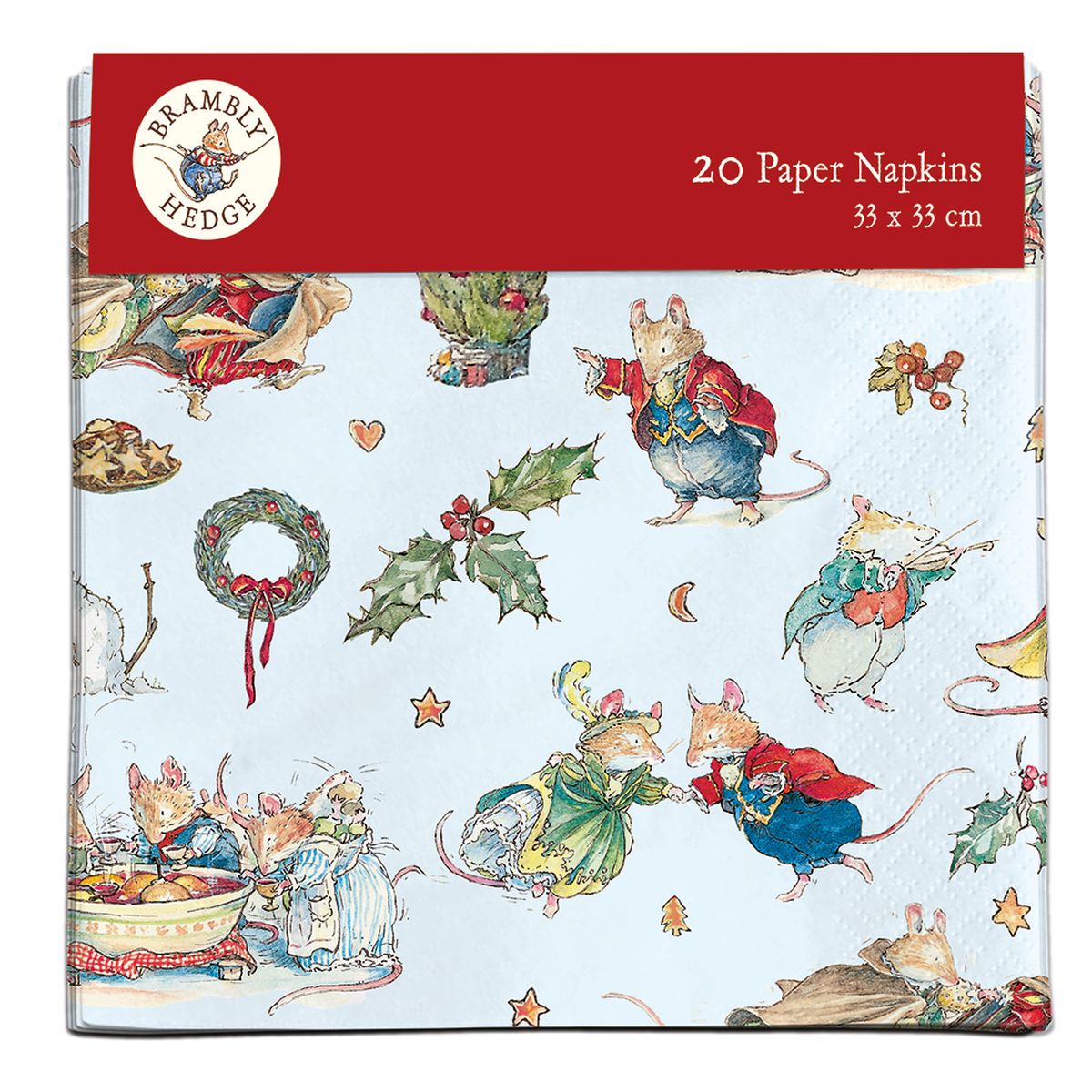 Jill Barklem Brambly Hedge Christmas Paper Napkins