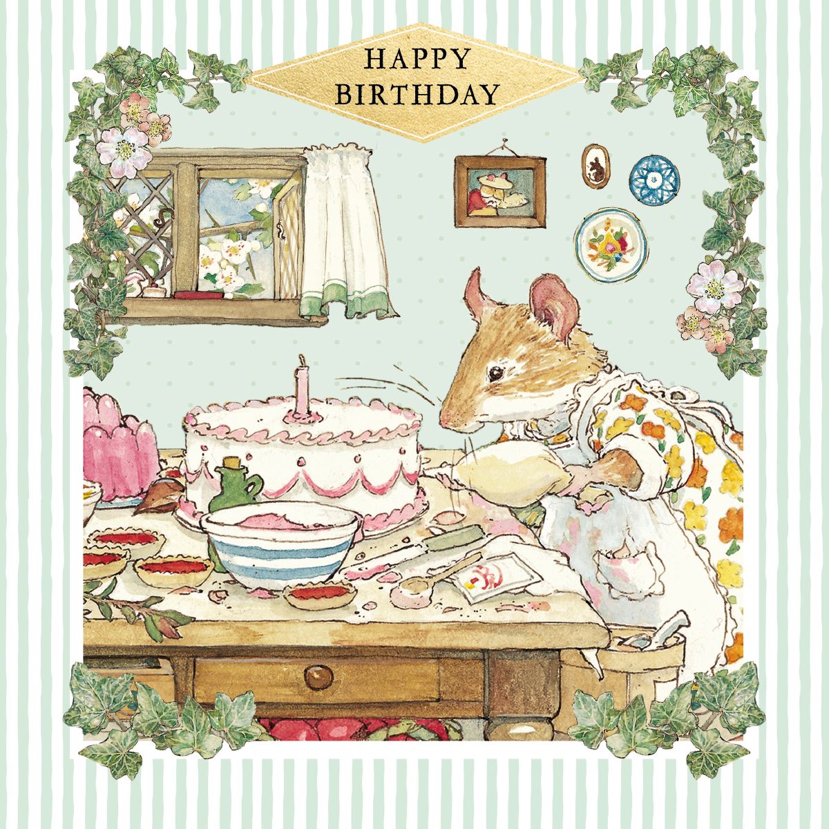 Jill Barklem Picnic Preparations Birthday Card