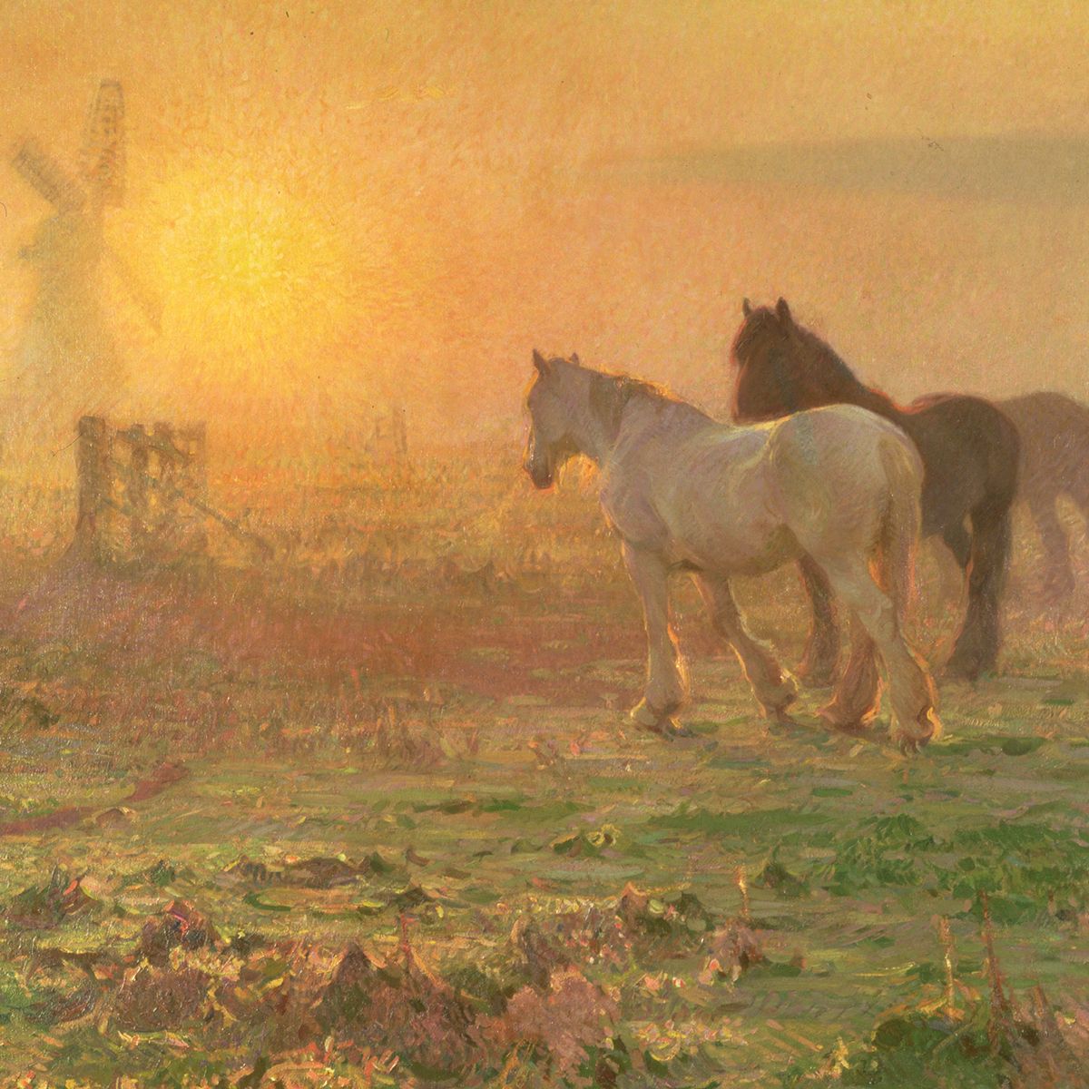 John Alfred Arnesby Brown The Coming Day Art Card