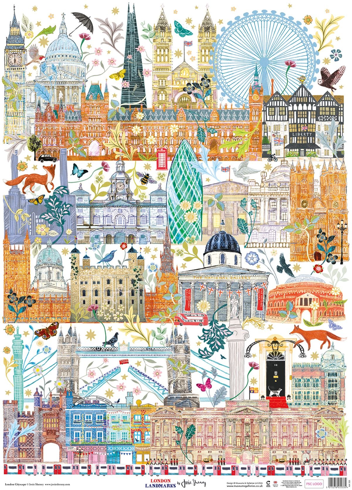 Josie Shenoy London Landmarks Gift Wrap