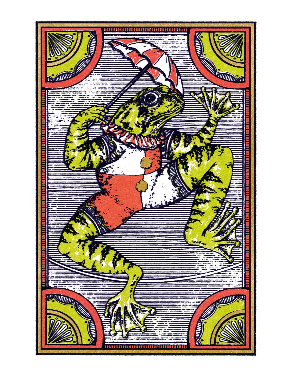 Laura Clare The Fabulous Frog Greeting Card