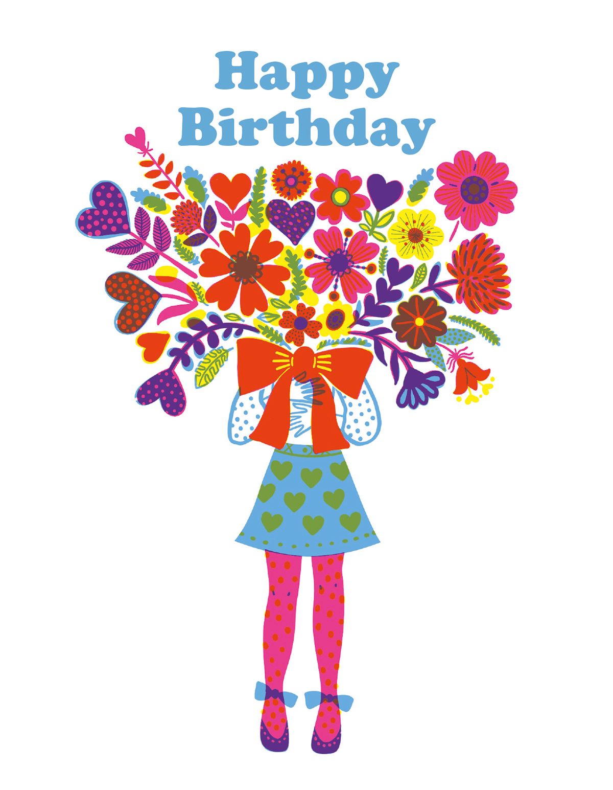 Maja Andersen Birthday Bouquet Greeting Card