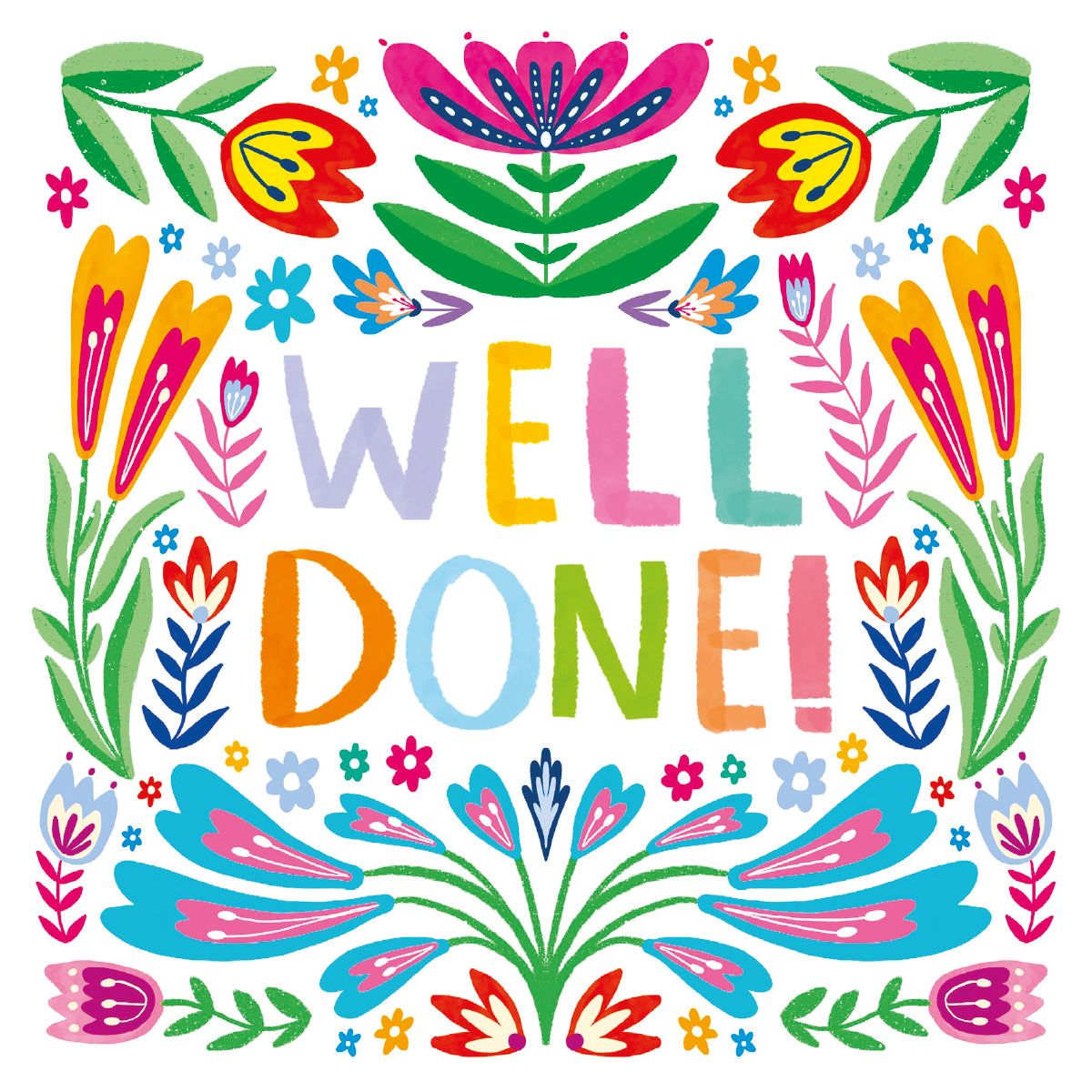 Mell Oliver Well Done! Congratulations Card