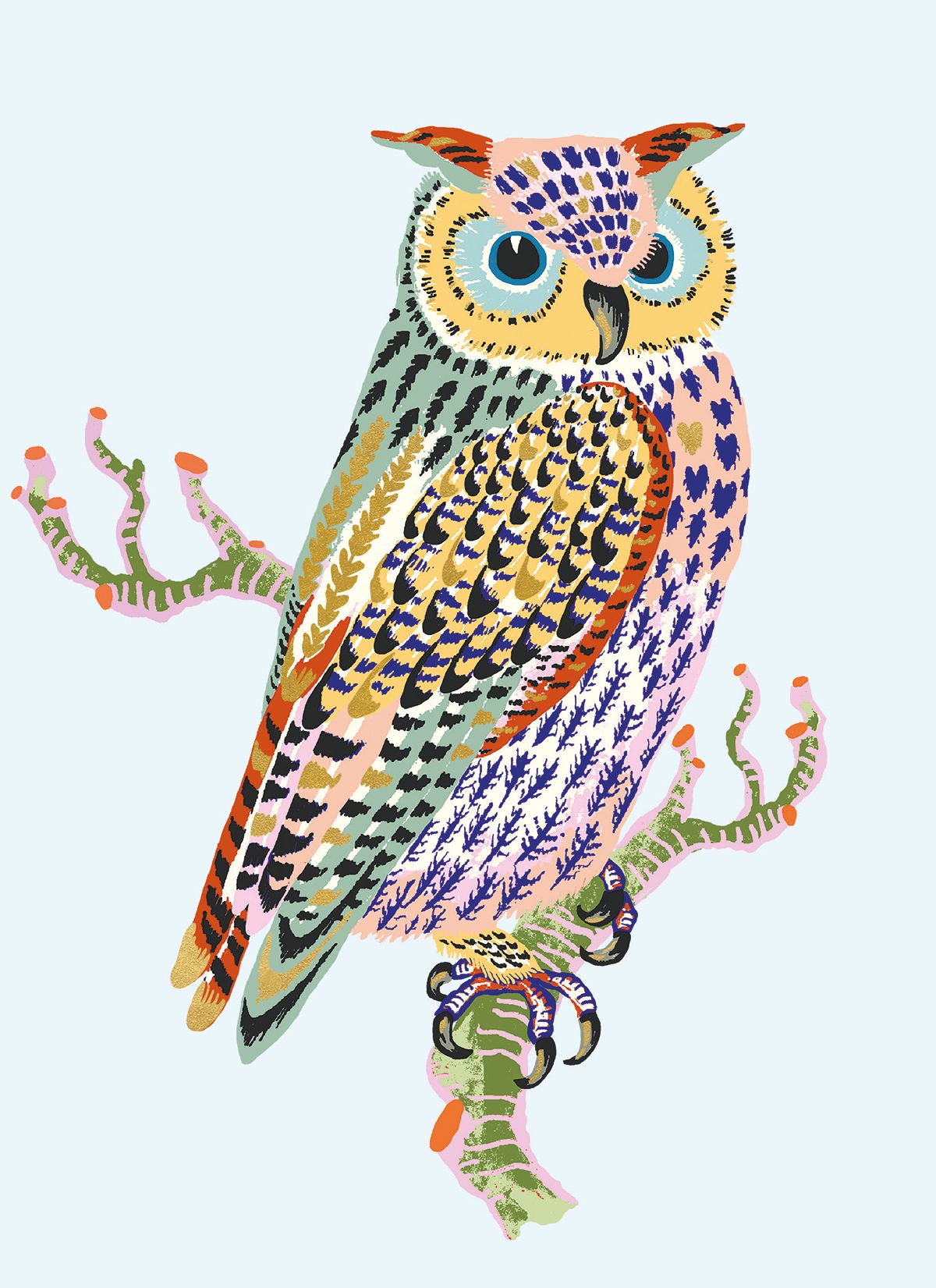 Sarah Gordon Owl Greeting Card