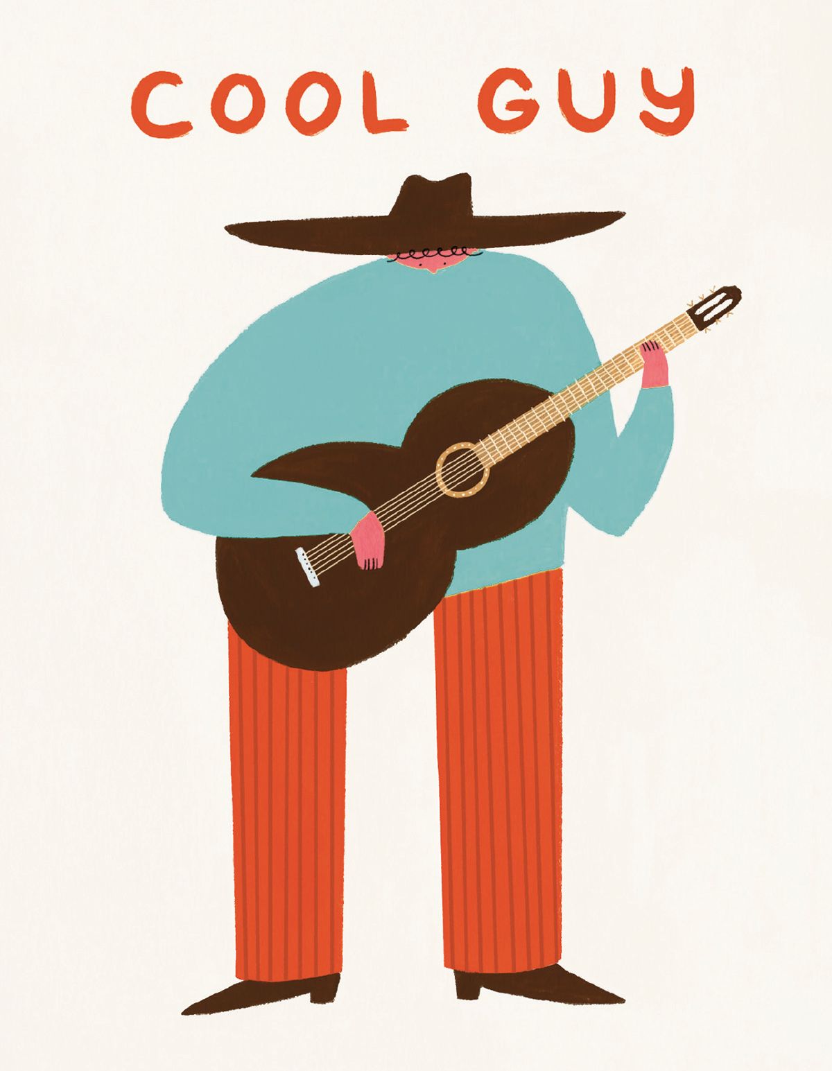 Sarah Wilson Cool Guy Greeting Card