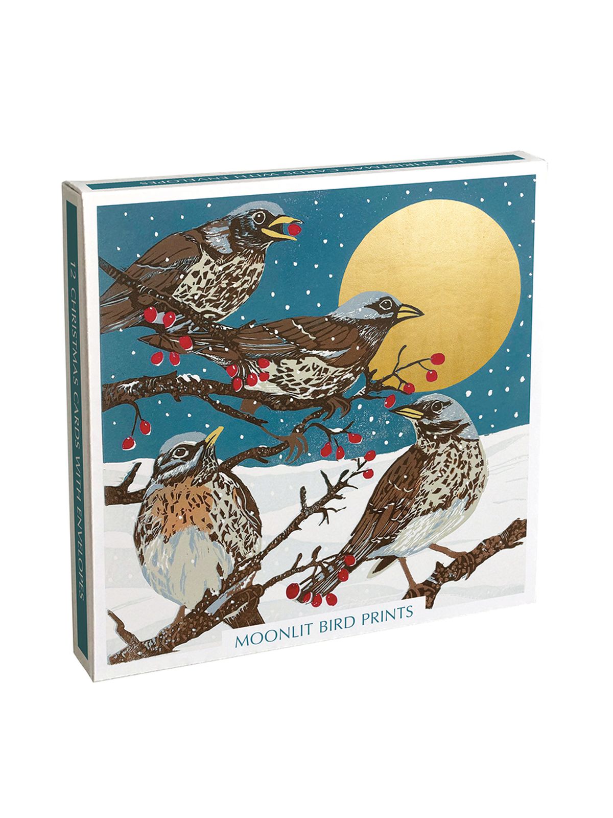 Sue Welfare Moonlit Bird Prints Christmas Card Pack