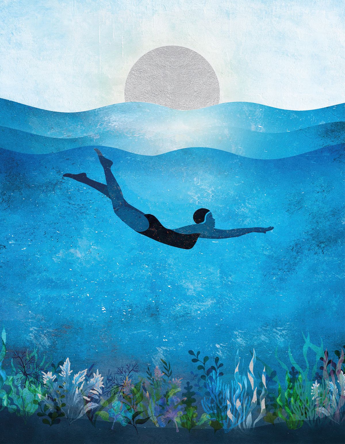The Fold Dive Greeting Card