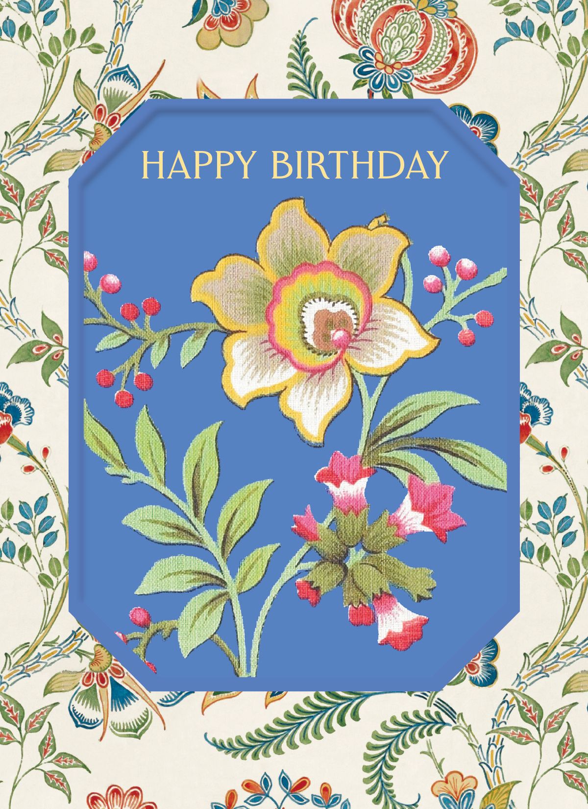 V&A Floral Fiesta Embossed Art Card