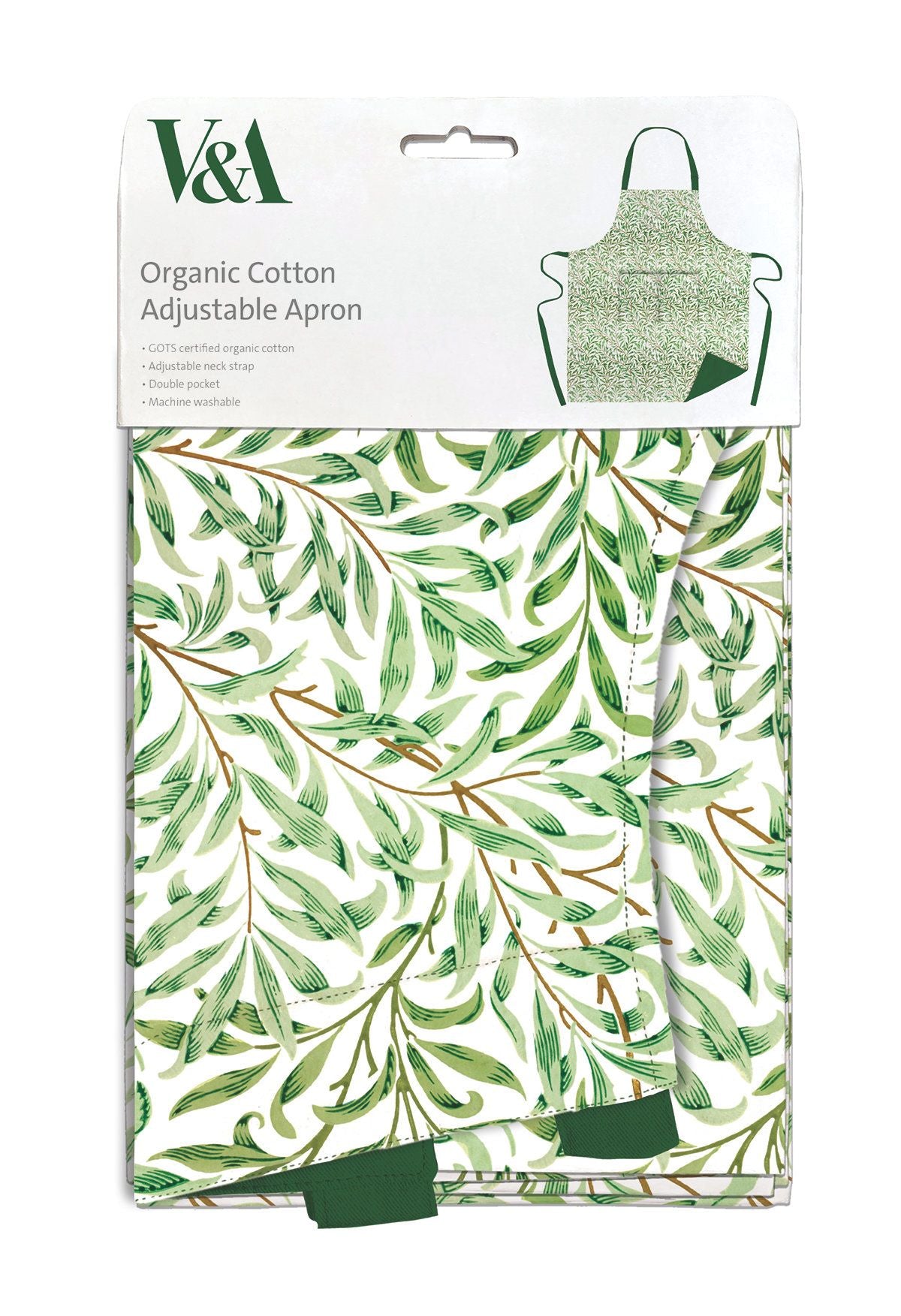 William Morris Willow Bough Organic Cotton Apron
