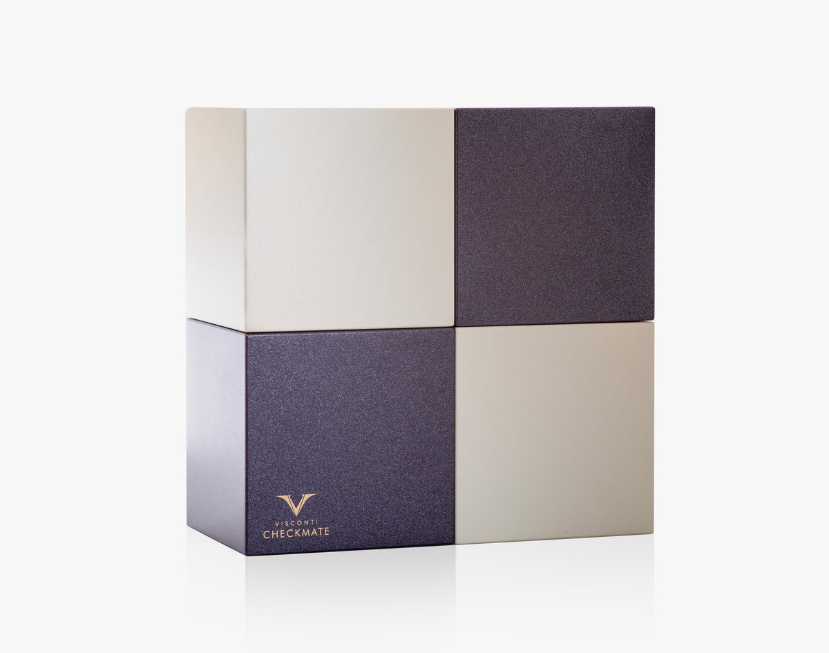 Visconti Checkmate Limited Edition Rollerball Pen – Ivory & Bronze