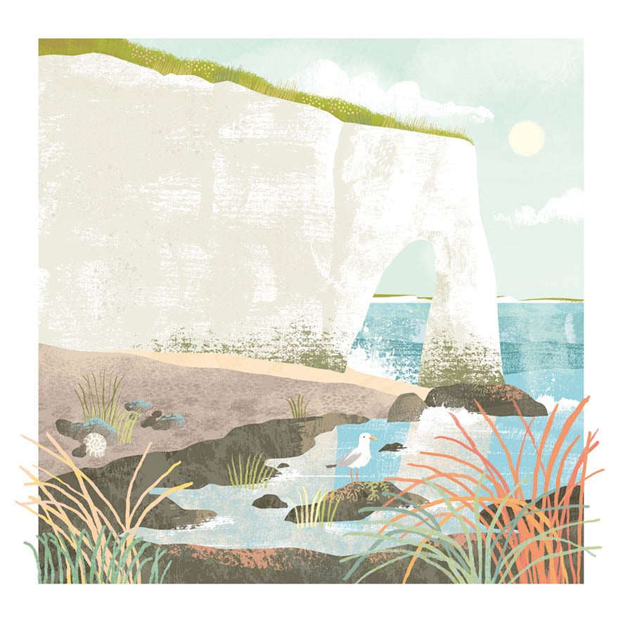 White Cliffs Over the Isles Card