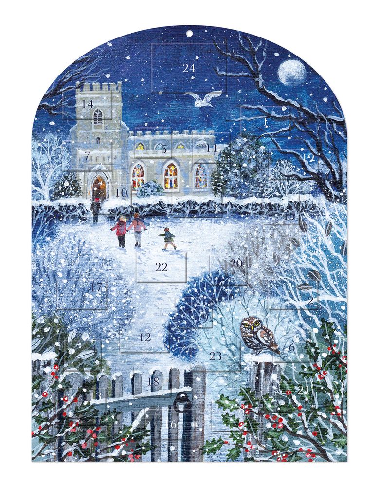 Lucy Grossmith Evening Song Advent Calendar Card