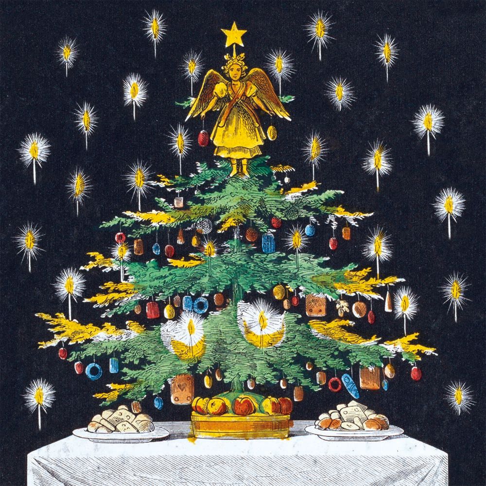 Leonhard Diefenbach Christmas Tree and Toys from Klein Kinder Bilderbuch Card Pack