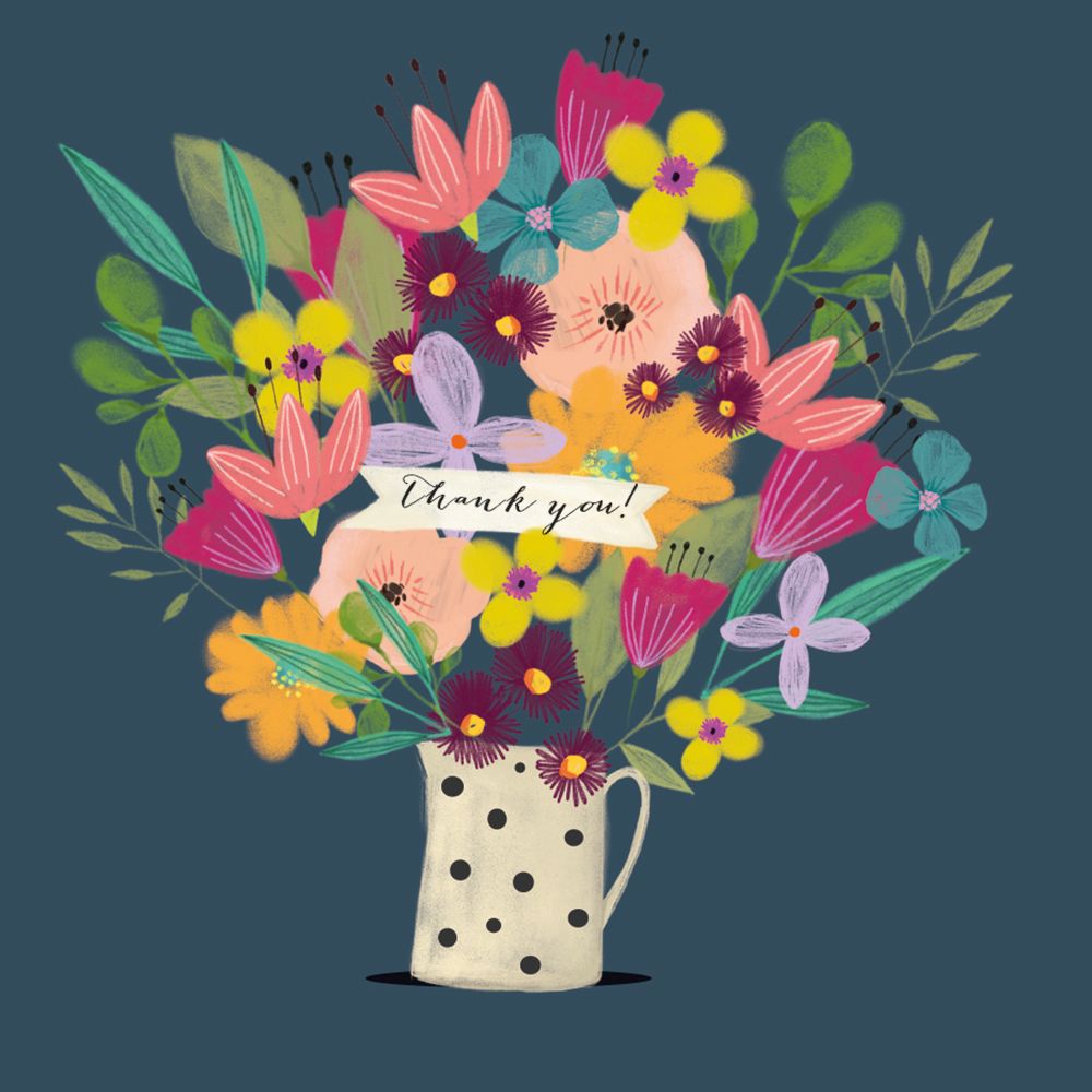 Nicola Evans Thank You Flowers Card