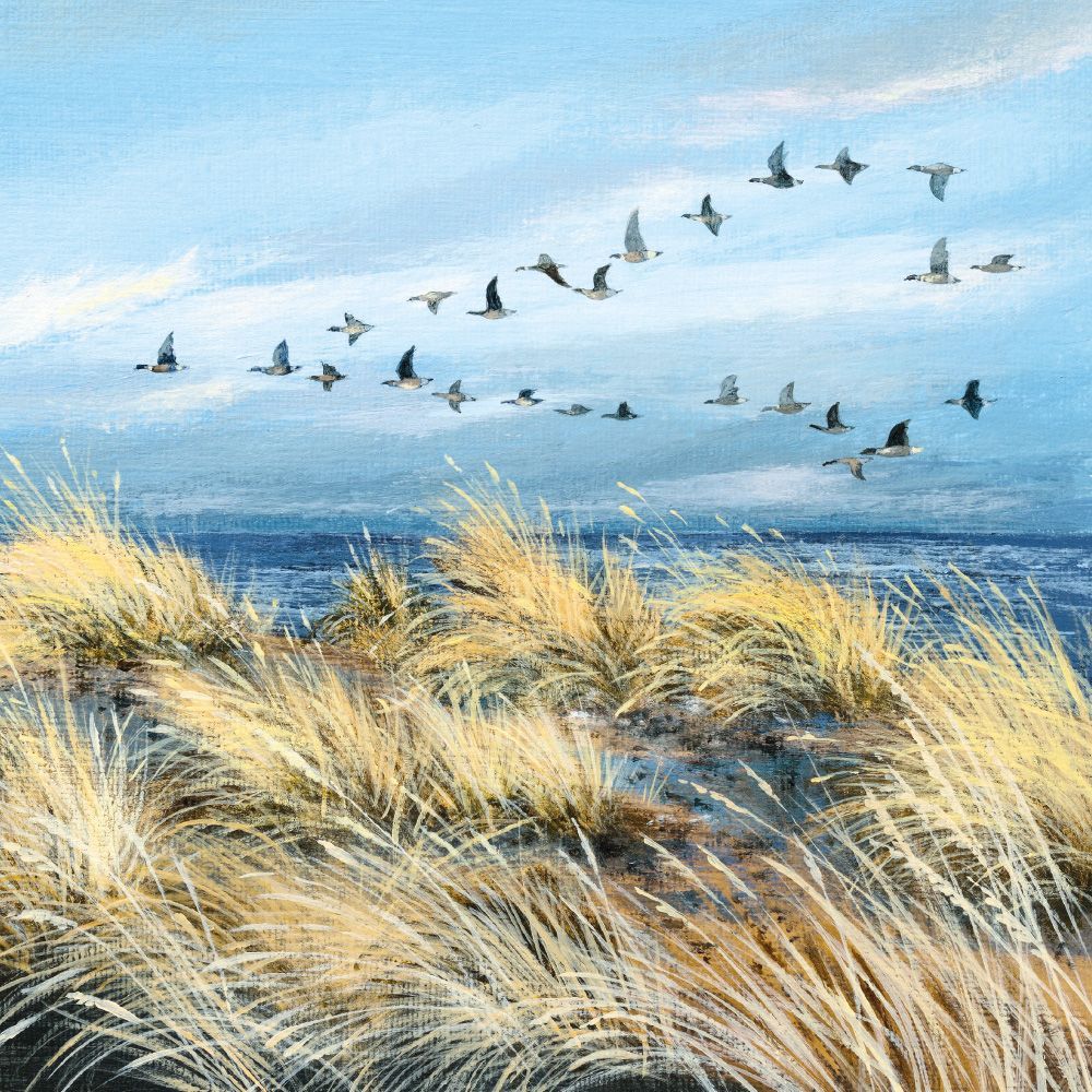 Lucy Grossmith Wild Geese and Grasses Art Card