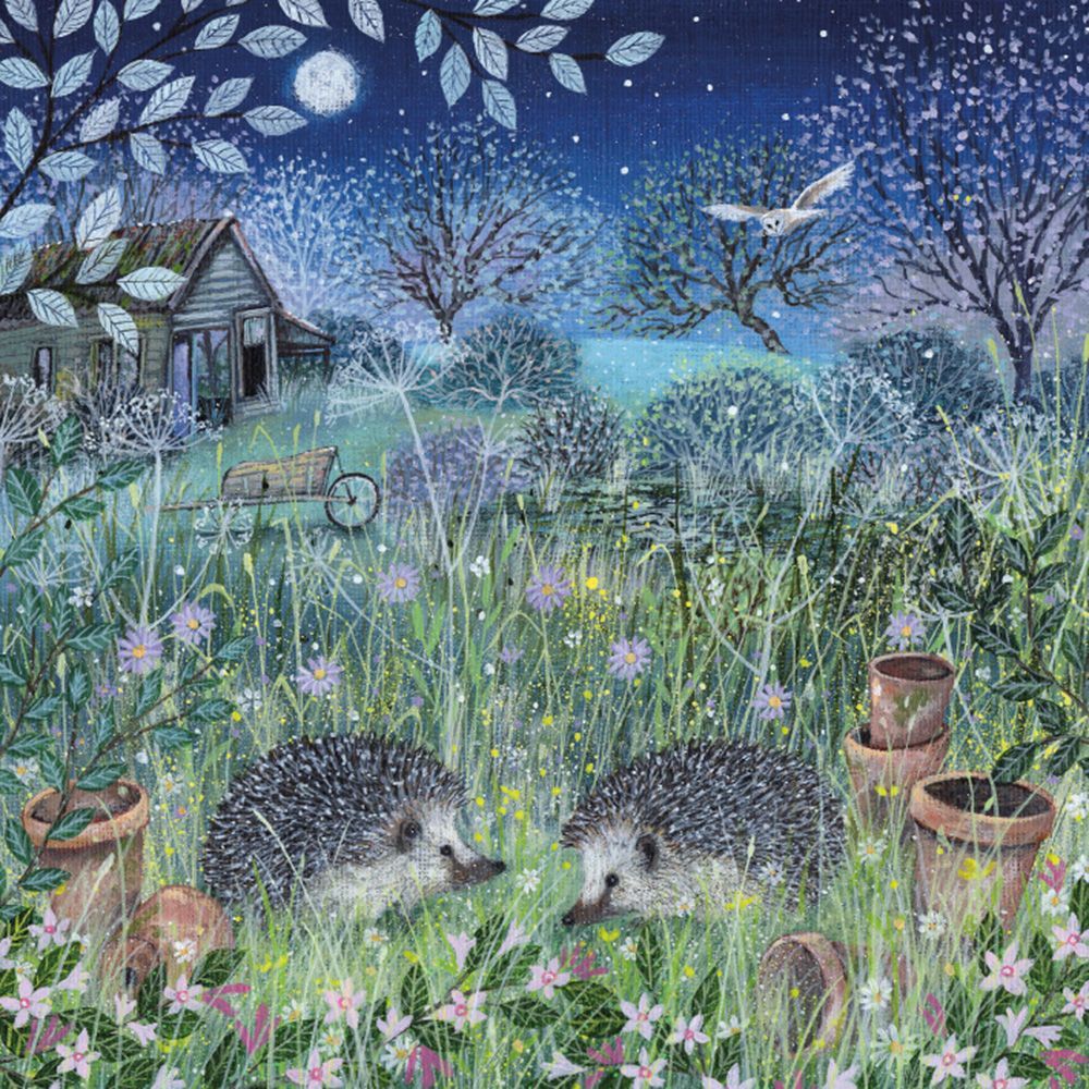 Lucy Grossmith Hedgehogs Art Card
