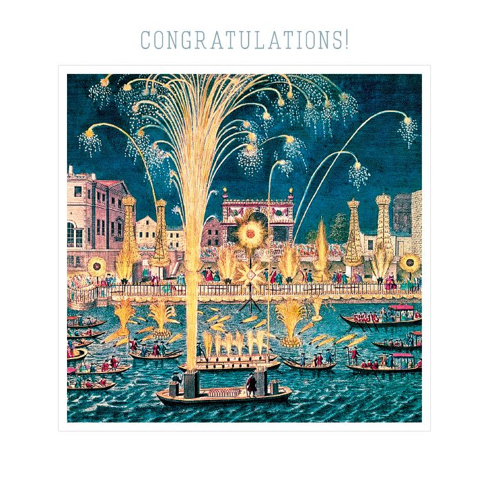 British School Fireworks and Illuminations Congratulations Card