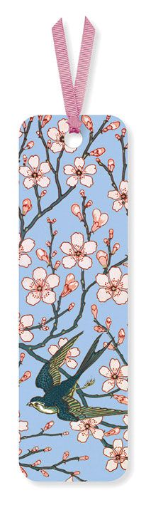 Walter Crane Almond Blossom and Swallow Bookmark